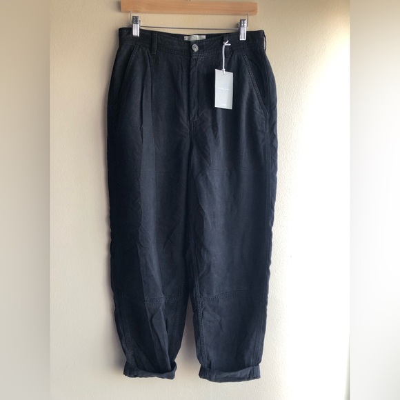 NEW Everlane Womens The TENCEL™ Relaxed Chino Pants Soft Slouchy Black 6 - Picture 8 of 16